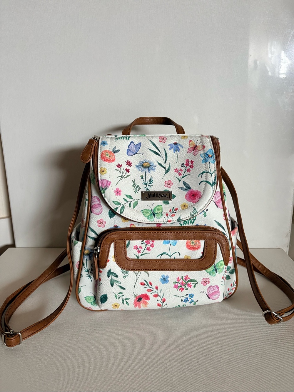 MultiSac Major Backpack – Floral Vienna/Hazelnut